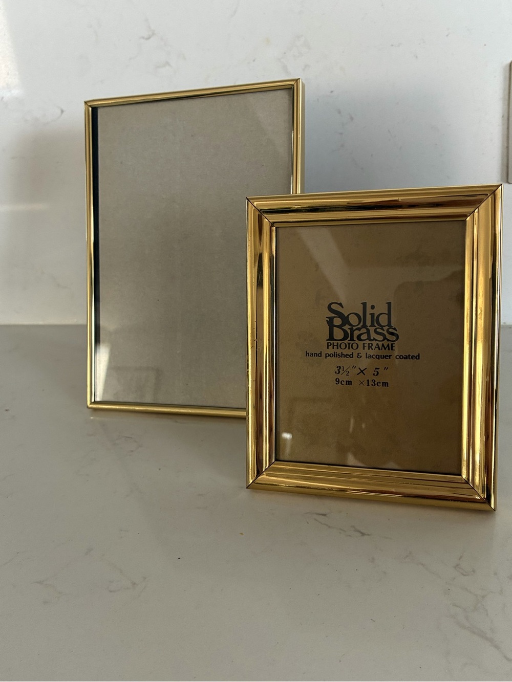 Vintage brass photo frames - 3.5 x 5 & 5 x7